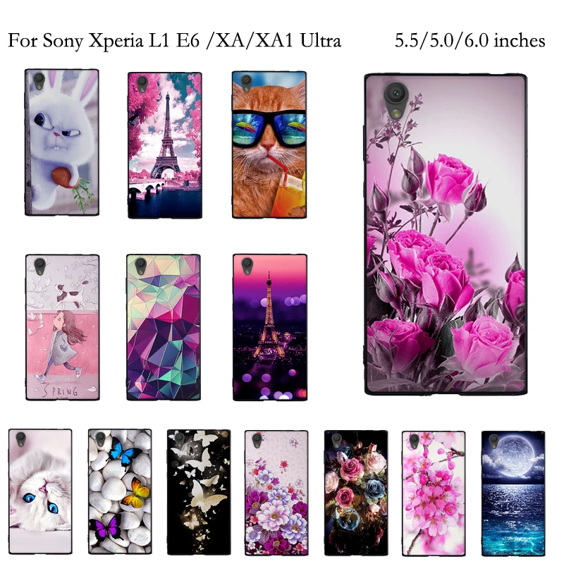 

Case for Sony Xperia L1 G3311 E6 Case Soft Silicone Cover for Sony Xperia XA F3111 TPU Bumper Case for Sony Xperia XA1 Ultra Bag