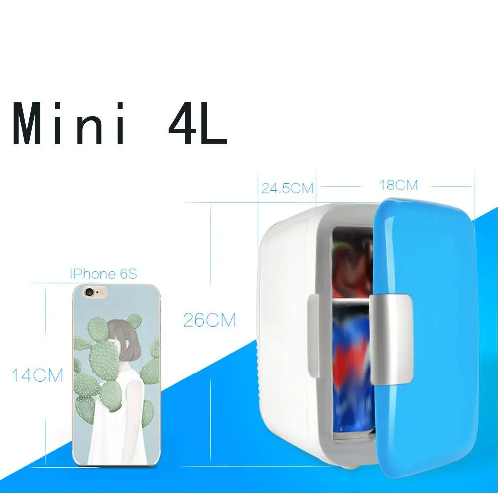 4L холодильники домашнего использования автомобиля Ультра тихий мини-морозильник охлаждение, отопление коробка холодильник большая
