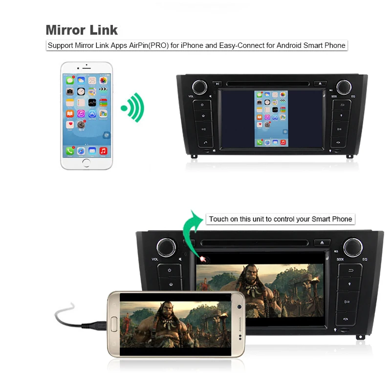 Perfect Android 9.0 Octa Core 4G RAM 32G ROM GPS Navigation 7 " Car DVD Player for BMW E81/E82/E87/E88 2004-11 with Radio/Bluetooth/RDS 14
