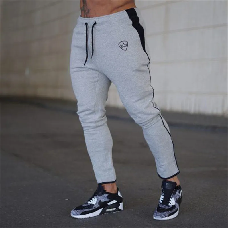 

2019 summer New Fashion Thin section Pants Men Casual Trouser Jogger Bodybuilding Fitness Sweat Time limited Sweatpants