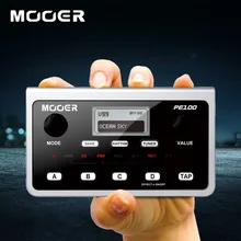 Mooer ПЭ100 портативный Мульти эффектов гитарной педали, содержащих 39 типов эффектов 99 пресетов 40 барабанных паттернов и 10 Метрономов