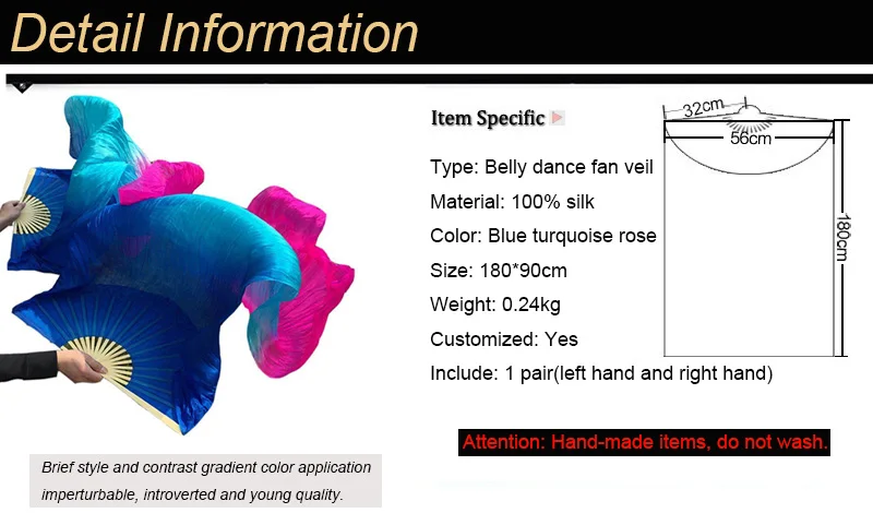 belly dance fan veil pairs