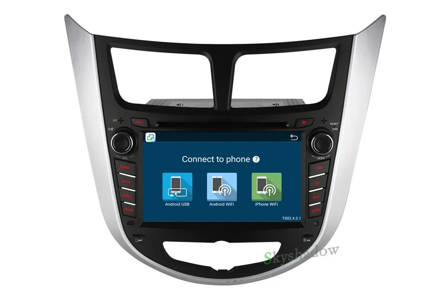 Best C500 1024*600 Quad core 4G SIM 2G RAM Android 6.0 CAR DVD Player Radio wifi BT for Hyundai Verna Accent Solaris 2011 2012 2013 14