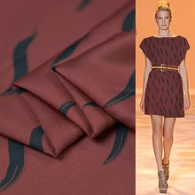 100 см* 140 см мягкая саржевая шелковая хлопковая ткань с принтом ресниц хлопковый Шелковый материал для платья