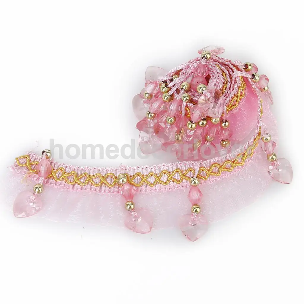 Beaded Fringe Trim Upholstery Trim Gimp Pink Beaded Fringe Trim Upholstery Trim Gimp Pink