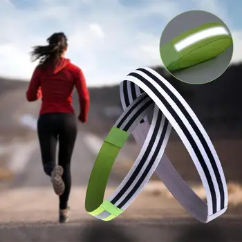 

Sweat-Absorbent Sports Headband Night Reflective Strip Non-Slip Silicone Elastic Silicone Sweatband Hairband Fitness Running