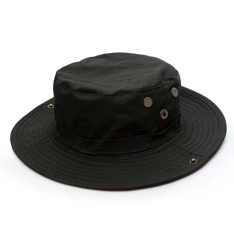 Охотничья шляпа Bonnie военные шапки армейские камуфляжные рыболовные шапки Тактические страйкбол боевые Пейнтбол шапки Лесной цифровой Мультикам - Цвет: Black
