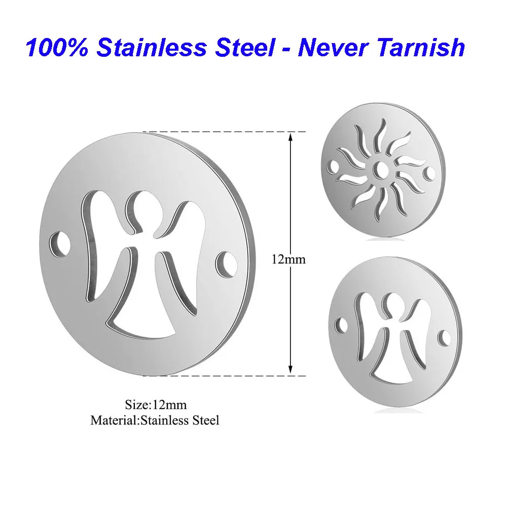 5 шт./лот 100% подвески из нержавеющей стали Vnistar DIY Подвески Sun Angel Connextors для