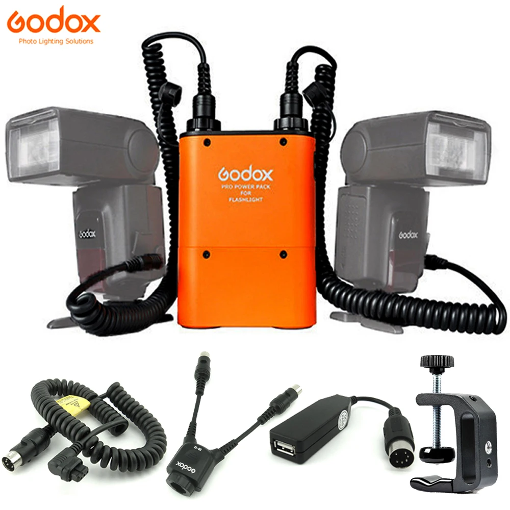 

Godox PROPAC Li-ion Power Pack PB960 Flash Battery CX Cable For Canon 430EZ 550EX 580EX II Godox TT600 TT685 Yongnuo Speedlite