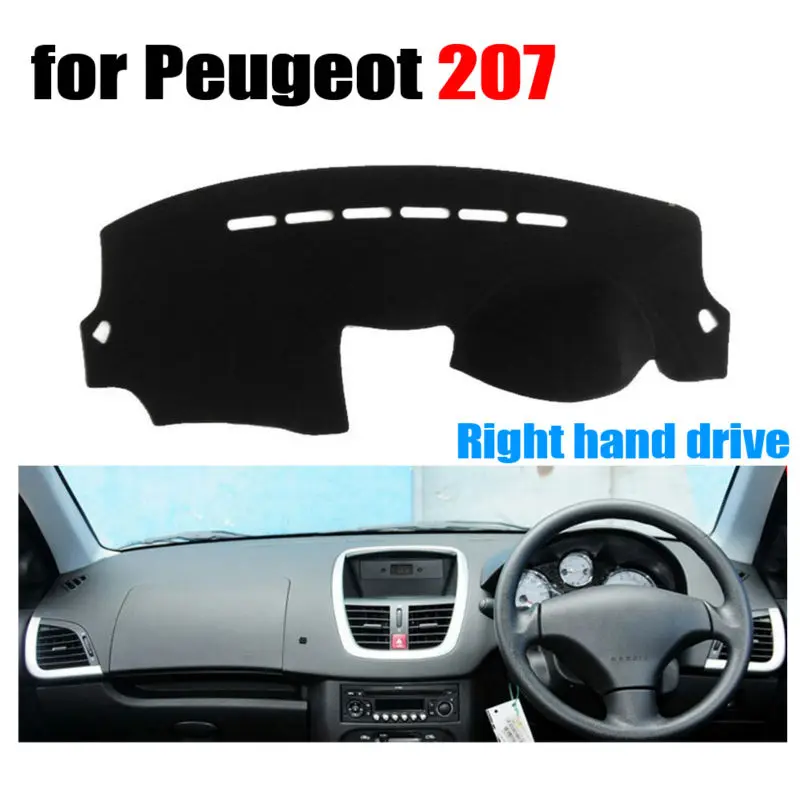 Car dashboard covers mat for Peugeot 207 all the years Right hand drive dashmat pad dash cover auto accessories | Автомобили и