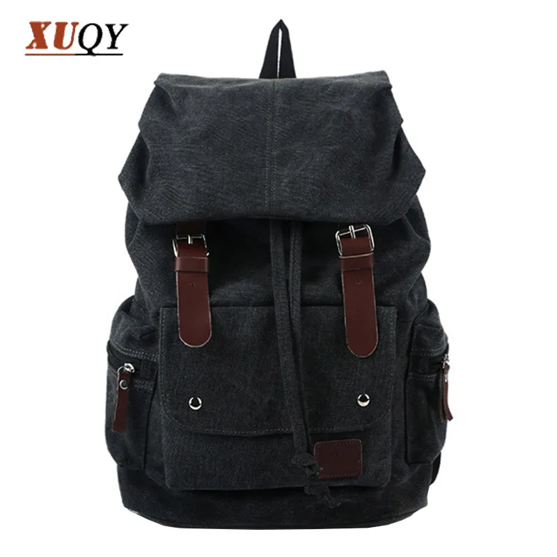 

New Fashion Mens Designer Backpack Patchwork Vintage Canvas Shoulder bag School Bags For Teenagers BK0077