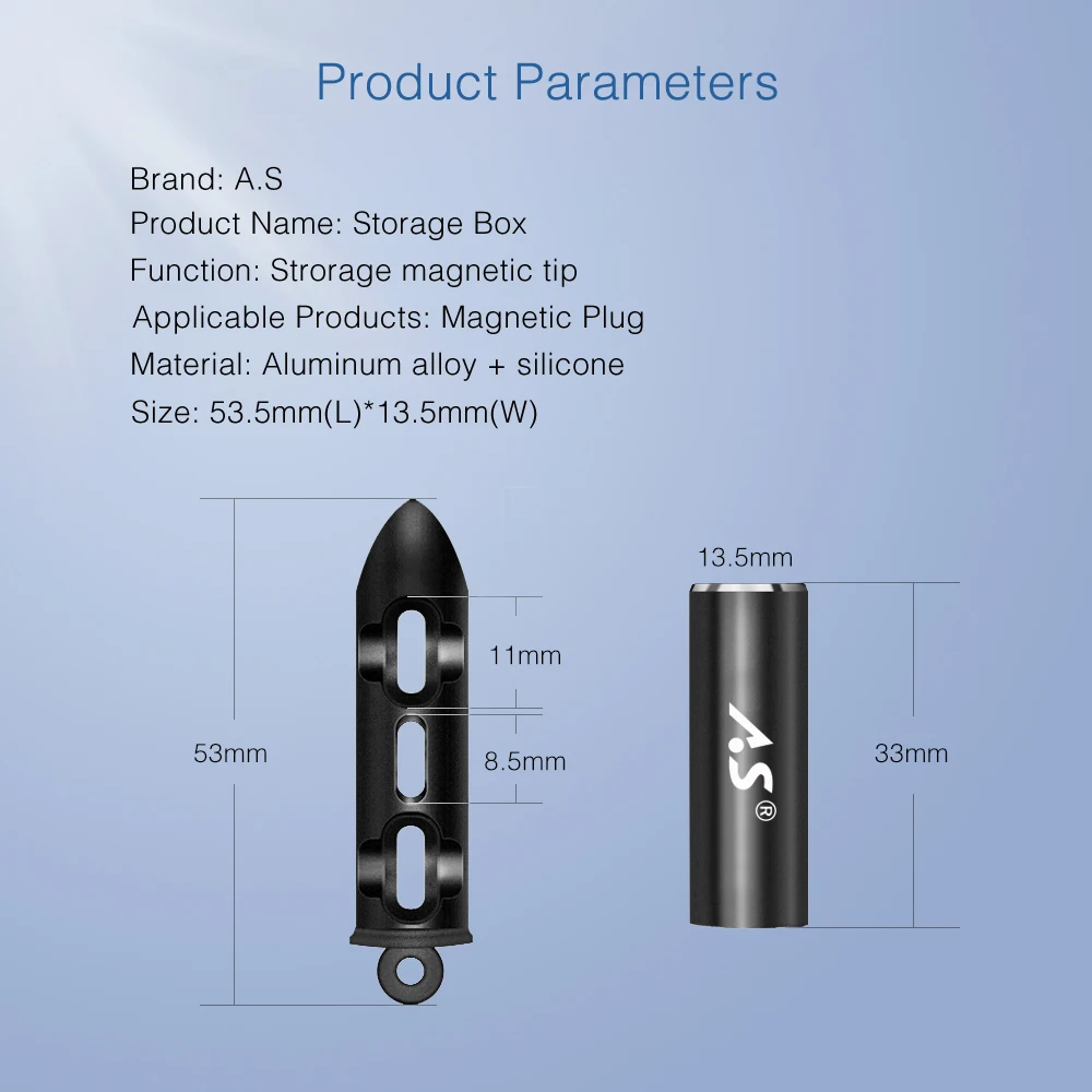 Портативная коробка для хранения в виде пули для магнитного usb-кабеля Micro USB type C, 8-контактный Магнитный штекер с наконечниками, анти-потерянная коробка