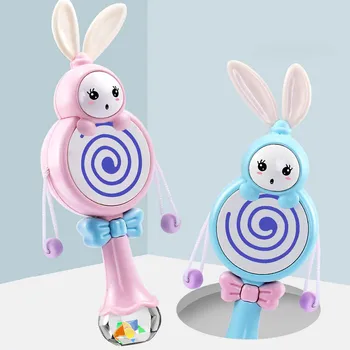 

Baby Toys Electronic Hand Rattle Musical Bell with Teether Handbell Development Toys for Infant NSV775