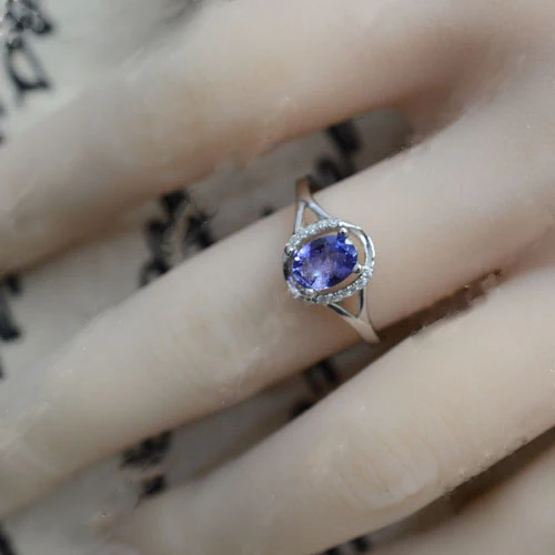 

2017 Anillos Qi Xuan_Fashion Jewelry_Blue Stone Elegant Rings_S925 Solid Silver Woman Blue Stone Rings_Factory Directly Sales