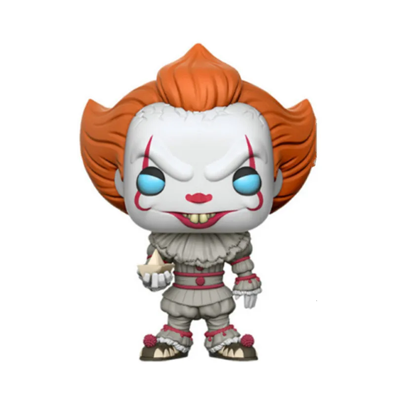 Funko POP IT 472#/473# Pennywise фигурка#52 Billy#51 Ghostface#56/#315 Чаки Коллекционная модель игрушки с коробкой - Цвет: N-Pennywise-472