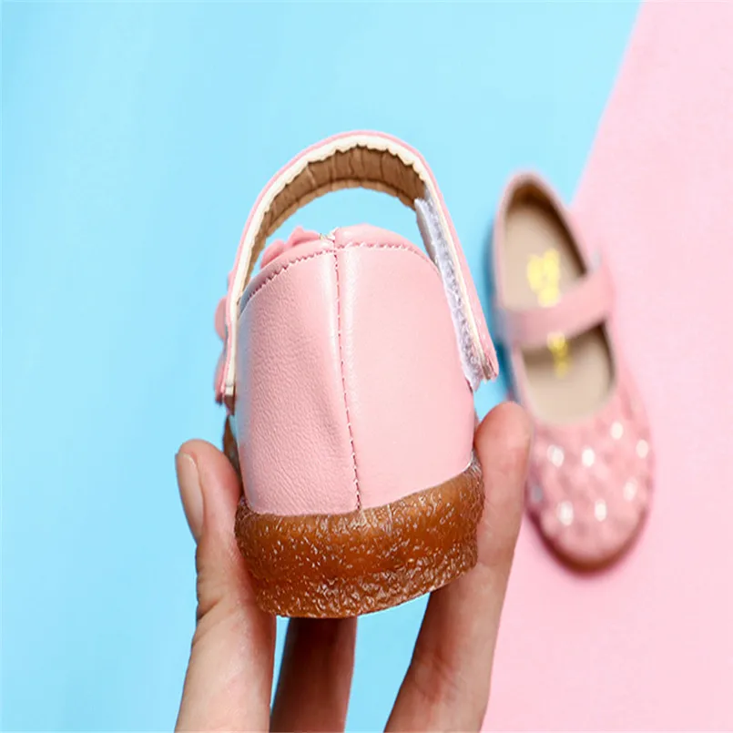 Sandals 2019 new Toddler Baby Girls Children Flower Leather Single Shoes Soft Sole Princess Shoes #4M14 (30)