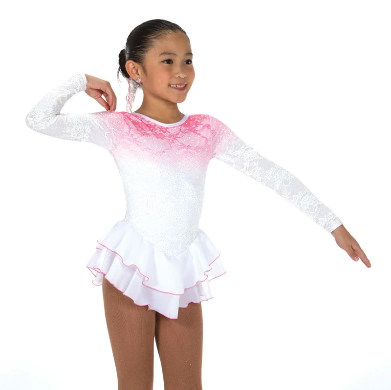Платье для фигурного катания Nasinaya, индивидуальные юбки для конькобежцев для девочек, женщин, детей, Patinaje, гимнастика, представление 346