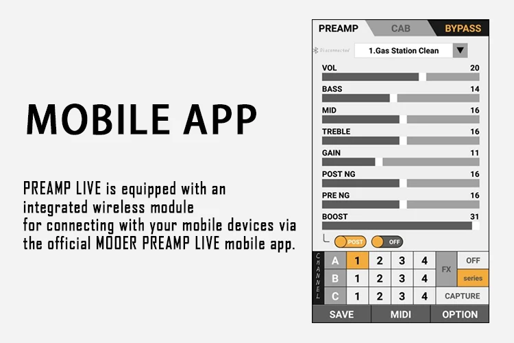 Mooer Preamp Live электрогитара мульти-педаль эффектов Boost приложение доступно Overdrive шум ворота цифровой предусилитель петля