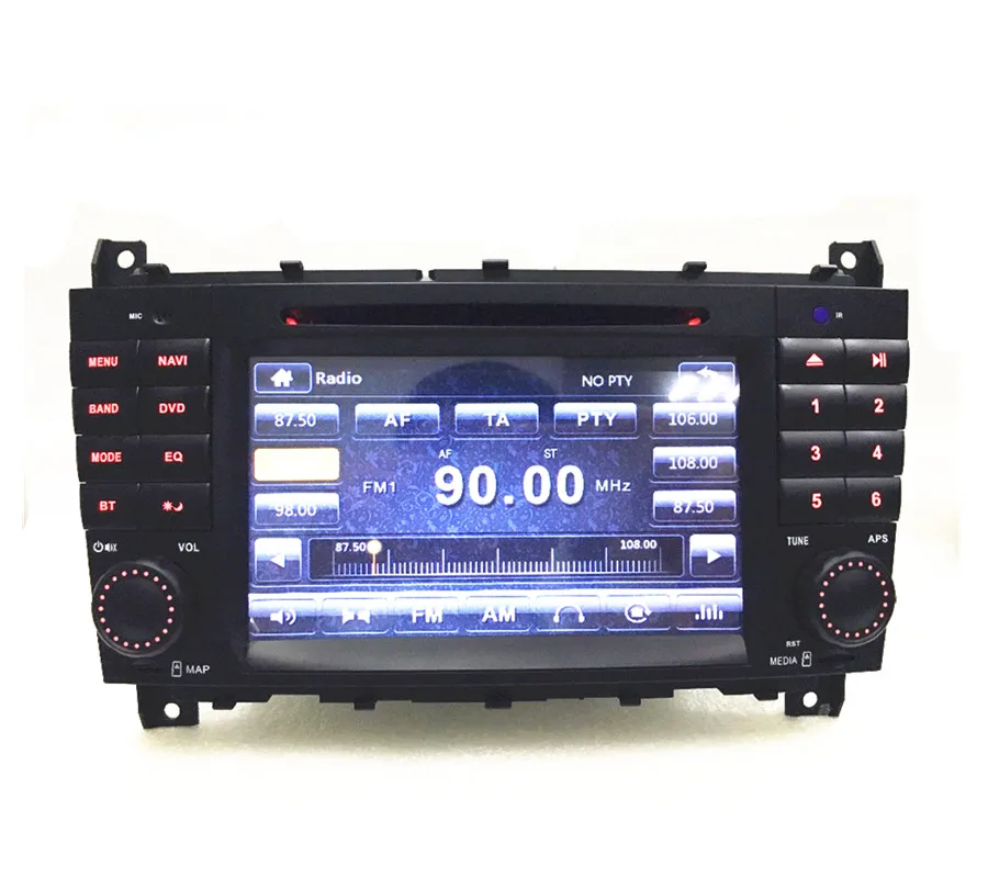 Sale car radio DVD 2din for Mercedes c lass w203 (2004-2007) CLK W209 (2004-2005) GPS navigation can support WIFI 3G  blutooth 3