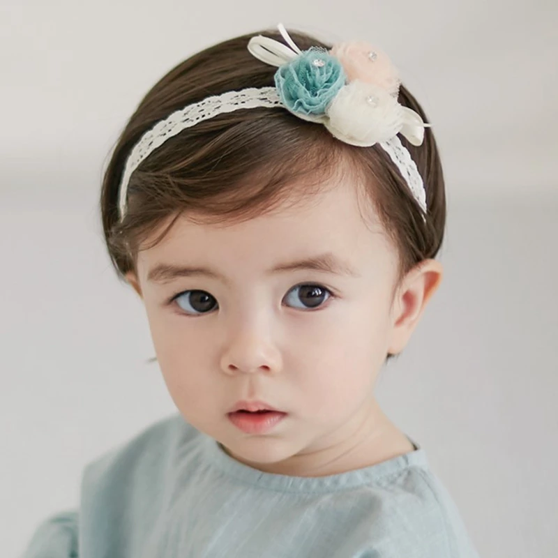 

Baby Girl Headband Newborn Tieback Baby Cotton Headbands Toddler Big Flower Headwear Photography Props Hair Accessories