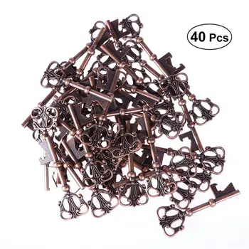 

40Pcs Key Bottle Opener Portable Vintage Retro Metal Bar Tool Hangings Key Gift Key Beer Opener Pendant Accessories
