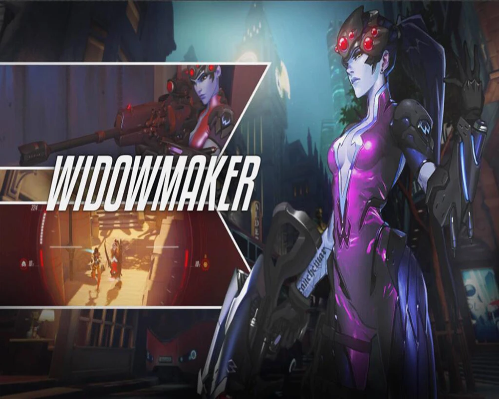 Декоративные обои Overwatch Widow maker фон настенная живопись