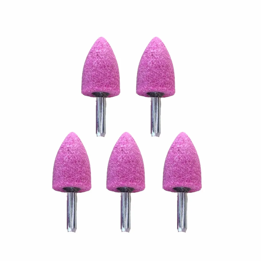 Buy 5pcs 6mm Red Abrasive Grinding Head Point Rotary