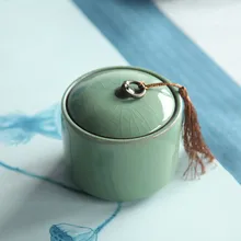 Герметичные celadon фарфоровые контейнеры для чая коробка для хранения галстука guan yin/da hong pao/jin jun mei чайная коробка