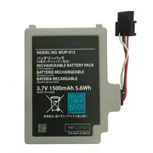 3,7 V 1500mAh аккумуляторная батарея для nintendo wii U аккумулятор для джойстика Замена пакета