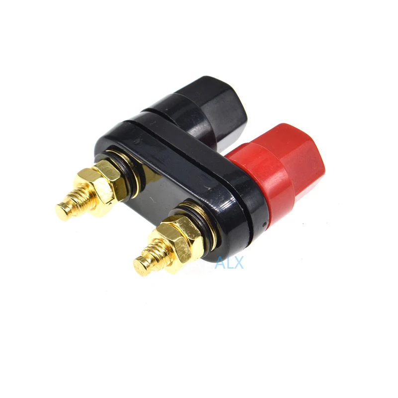 

Dual Banana plugs Couple Terminal blocks Red Black Connector 4mm jack audio Amplifier Terminal Binding Post Speaker Plug socket