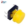 10 unids 12x12x7,3mm 12*12 7,3mm Interruptor táctil microinterruptor perfecto amarillo ► Foto 1/4