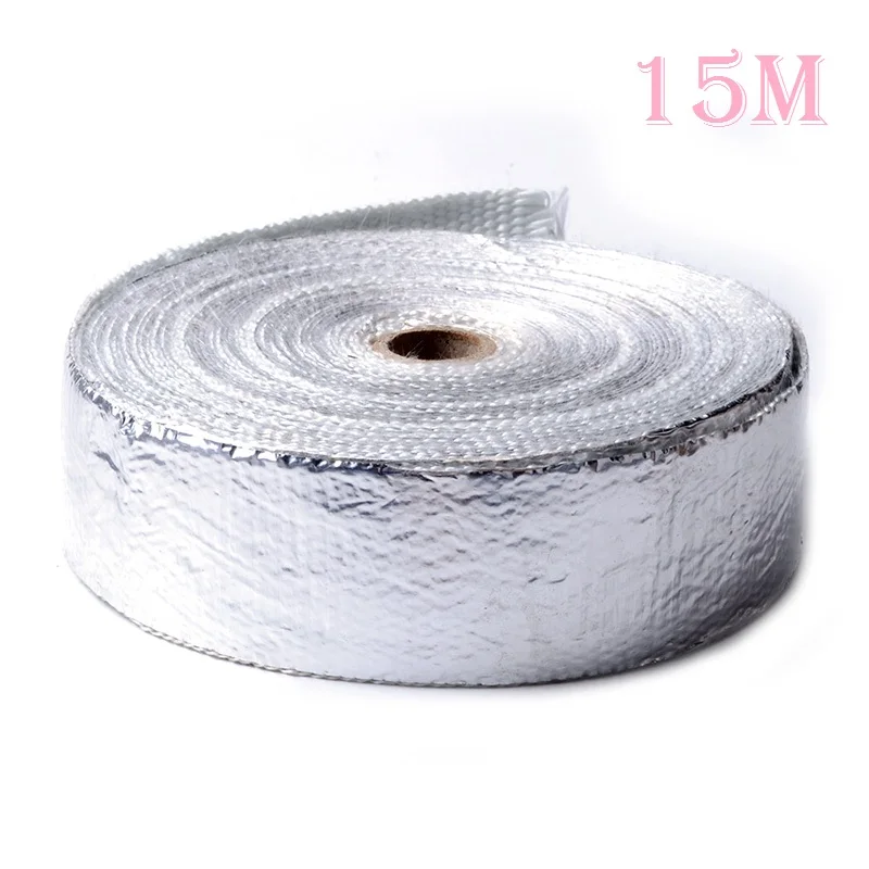 5cm*15m Aluminum Foil Fiberglass Glass Fiber Wrap 6 Stainless Ties