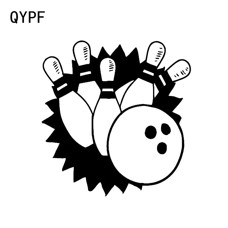 QYPF 14 4*15 1 см крутой боулинг Спорт Развлечения виниловые автомобильные наклейки
