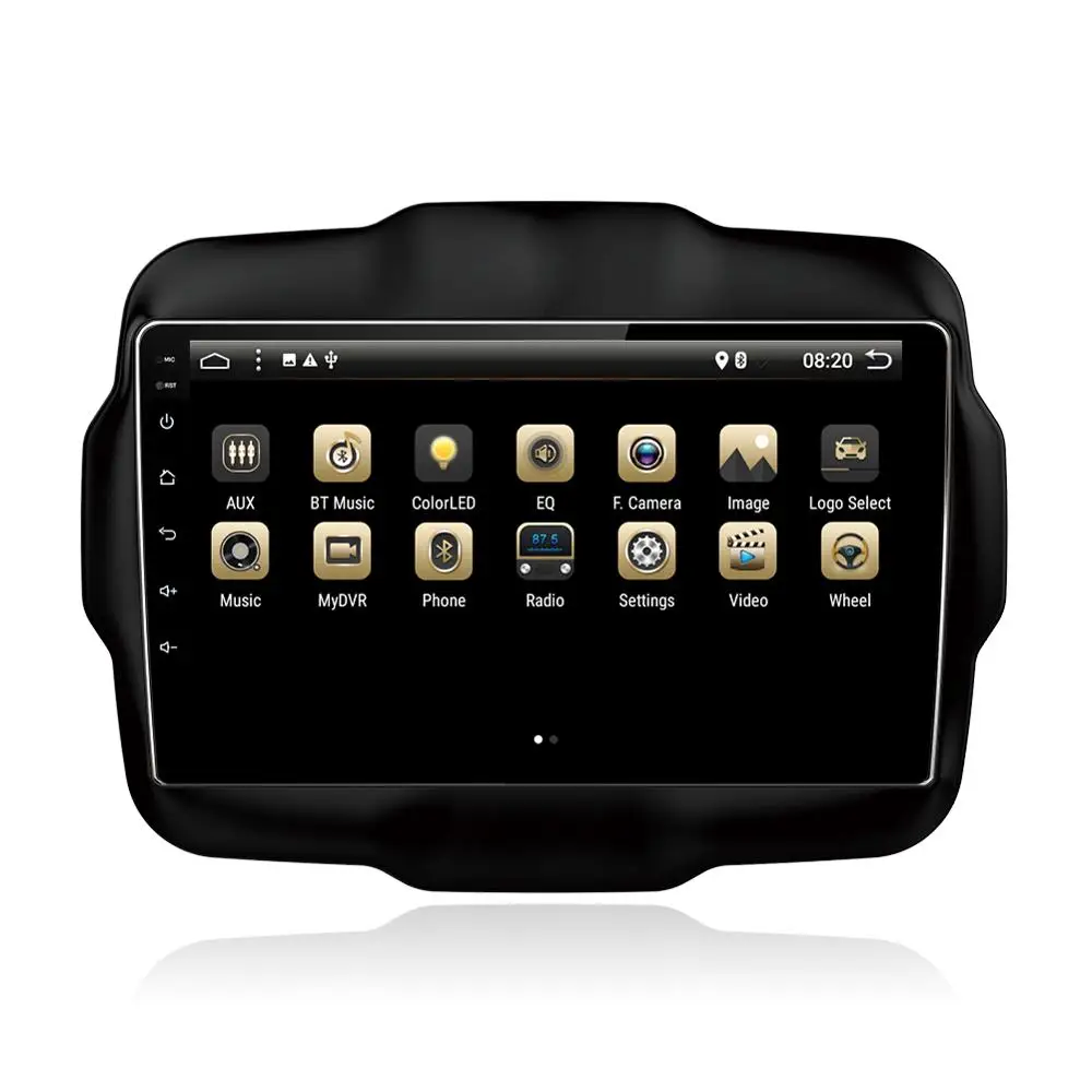 STAPON 9 дюймов для jeep renegade 2016 Android 8 1 2GBRAM Восьмиядерный автомобильный DVD MP5