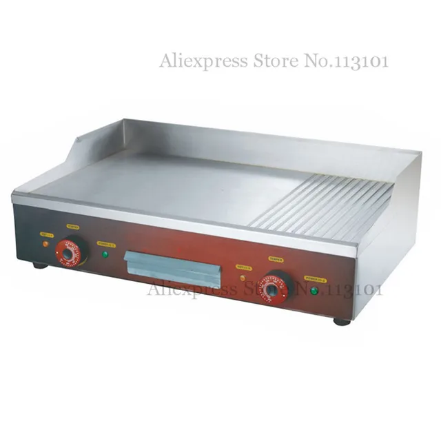 Countertop Electric Teppanyaki Griddle Stainless Steel Pancake Baking