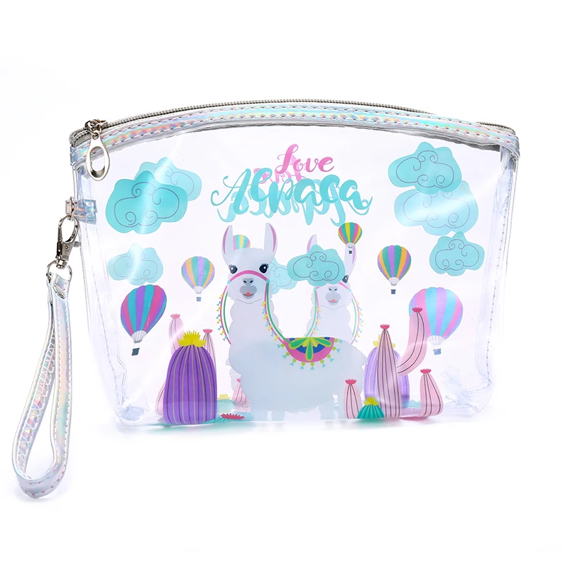 

Cartoon Clear Makeup Bag Women Cosmetic bag Case Waterproof Travel Accessory PVC Organizer Toiletry Bag Girls Wash Pouch
