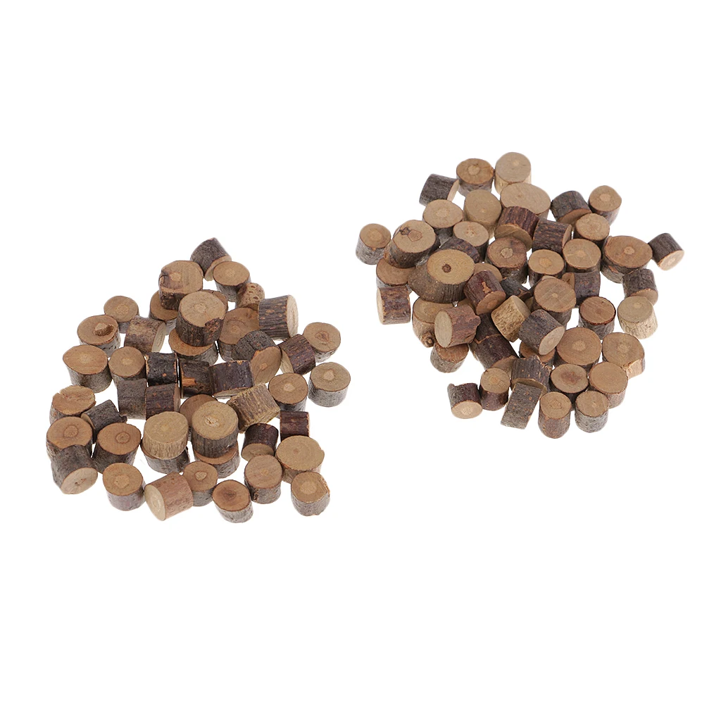 Assorted Sizes Rustic Wood Log Slices Discs Cutout Circle Semicircle Wood Disks Crafts Paint Decor For Wedding DIY Decorations
