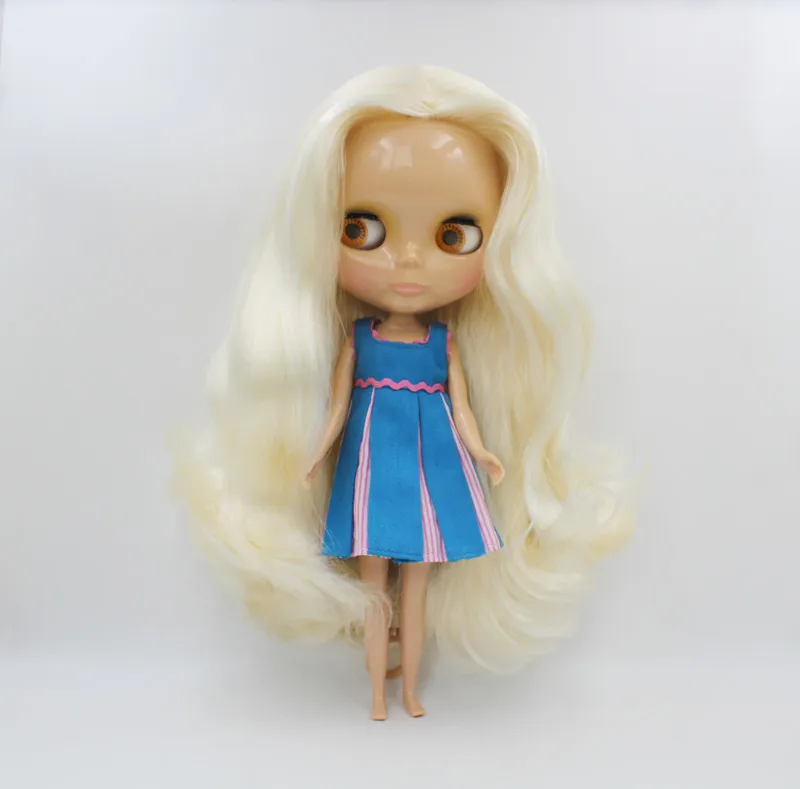 

Free Shipping big discount RBL-547 DIY Nude Blyth doll birthday gift for girl 4colour big eye doll with beautiful Hair cute toy