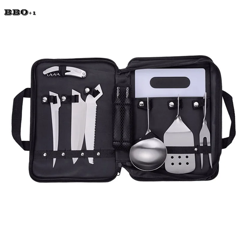 8pcs Multi Function Portable for Outdoor Camping Opener Picnic Tool