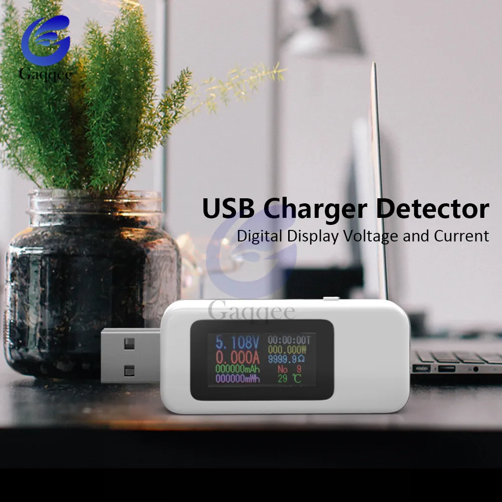 10 в 1 QC2.0 QC3.0 DC USB Тестер измеритель напряжения тока времени вольтметр цифровой