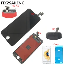 

FIX2SAILING 100% Grade AAA For Apple iPhone 4 4S 5 5S 5C LCD Display Touch Screen Digitizer Assembly Replacement With Tool