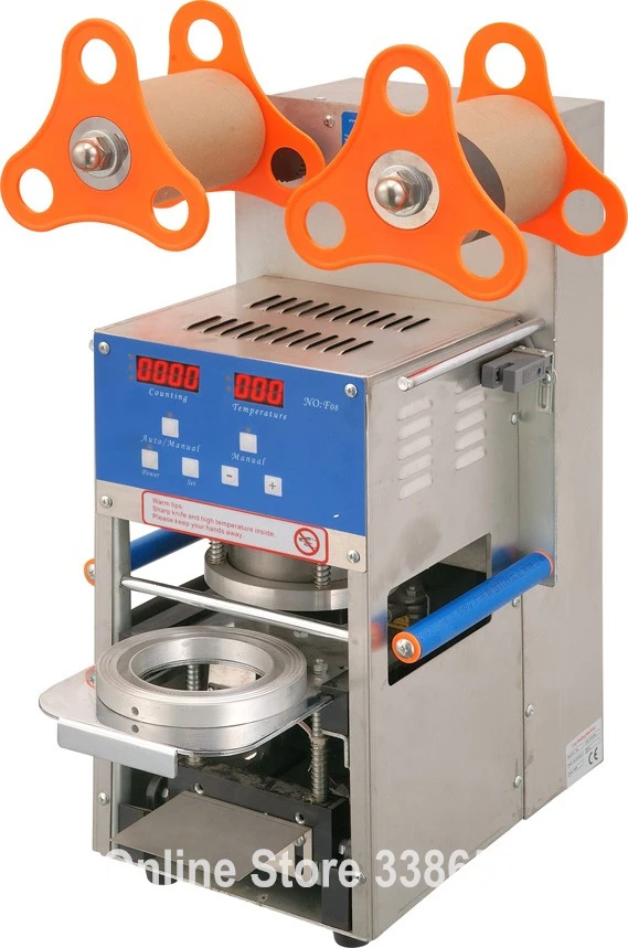 Digital Full automatic plastic cup container sealer boba bubble tea