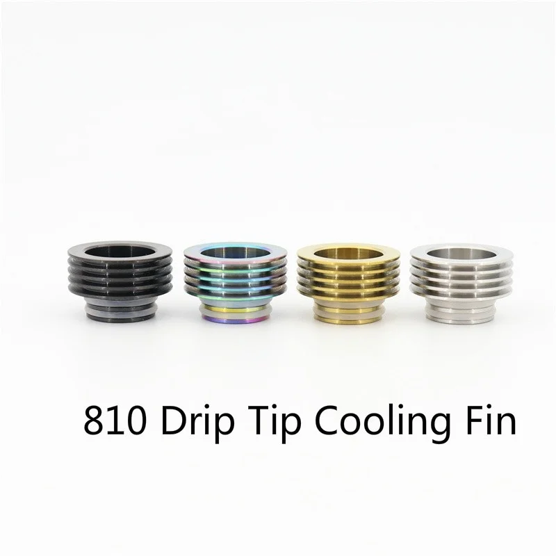 

YUHETEC 810 Stainless steel Drip Tip Cooling Fin FOR 810 Drip Tip Atomizer 810 to 810 Drip Tip Heat Sink Adaptor