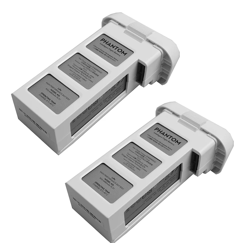 

2 PCS 100% Original DJI Phantom 3 Battery 4500mAh to 23mins for DJI Phantom Advanced/Professional/Standard/4k/3 SE series Drone