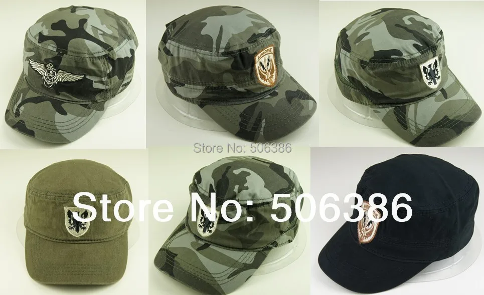 Freeshipping Unisex Army cap Camouflage Camping Caps baseball caps