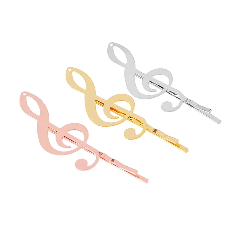 

1 pcs Fashion Bobby Pins Base Settings Filigree Musical Note Pads Hair Clip Hairpins Crafts Findings Gold Color Hair Accessory