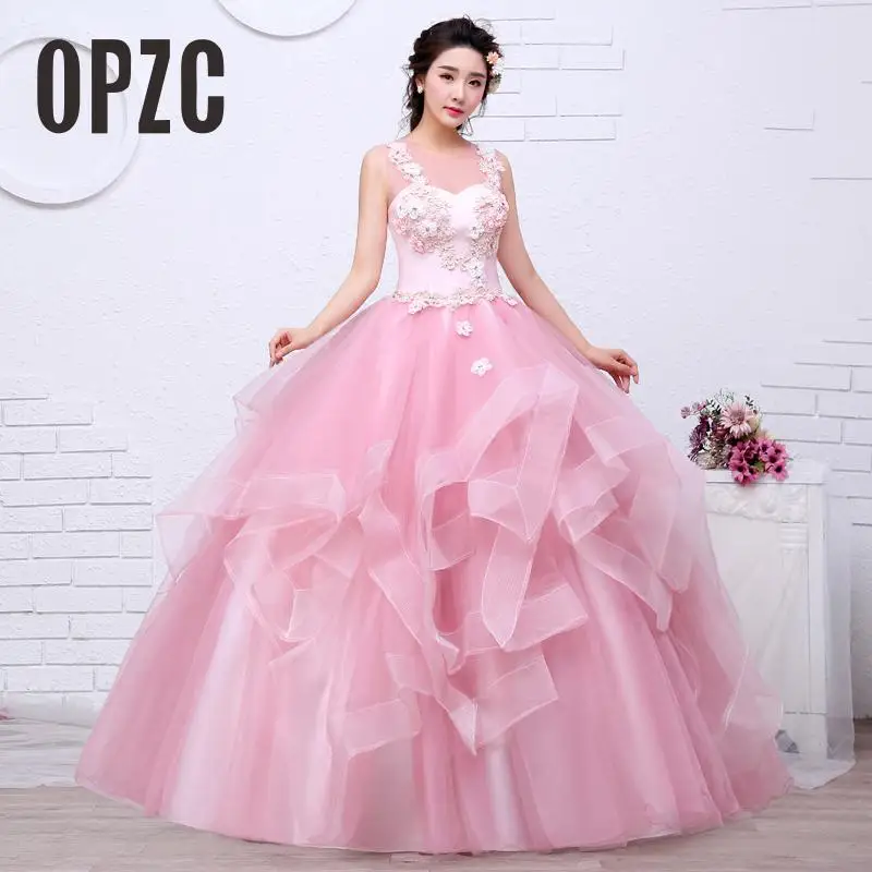 Женское платье для экзамена It's yiiya розовое цельнокроеное на лето 2020|vestidos de