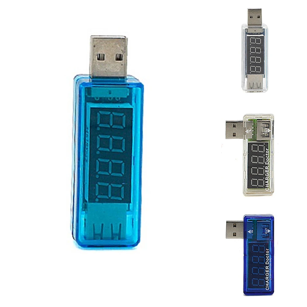 

3-7.5V/0-2.5A chargeable USB test device Multimeter for Current & Volt Voltage Tester large red LED digital display Mini Tester