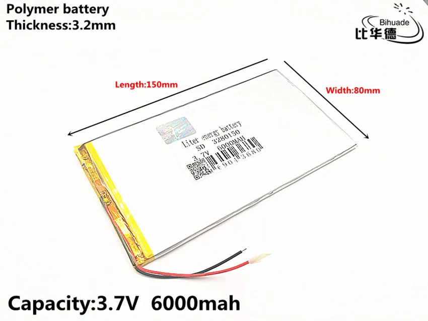 Bateria de Íons de Lítio para V88 Familiar Qualidade 3.7v 6000mah Real 5900mah V97m9 2 Boa 3280150 - Image 3