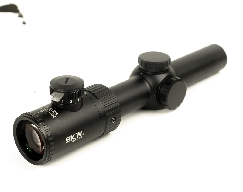 SKWoptics 1.25-5x26 XMOA-G Tactical riflescopes Hunting AK AR M4 Kalashnikov sight compact rifle scope MOA reticle 30 scope ring